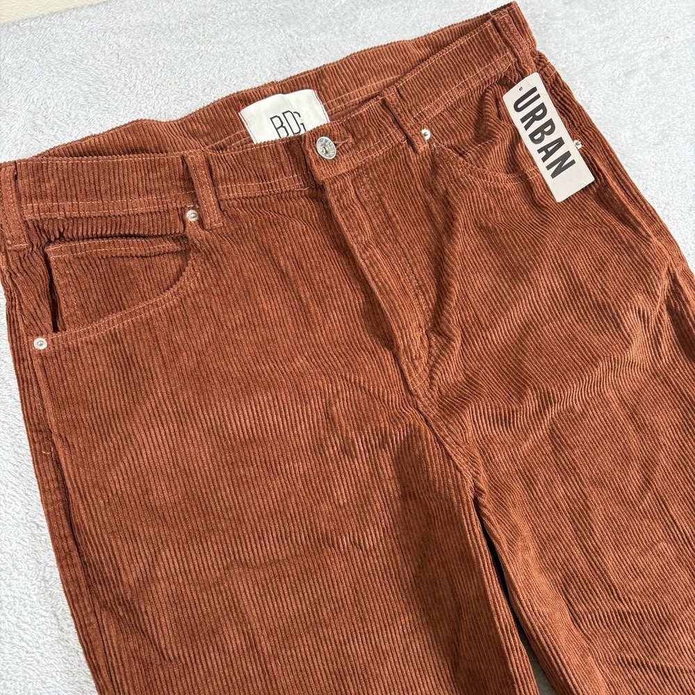 BDG Urban Outfitters Corduroy Pants Mens 36 Brown Mid Rise Wide Leg